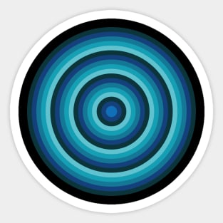 Concentric Circles Sticker